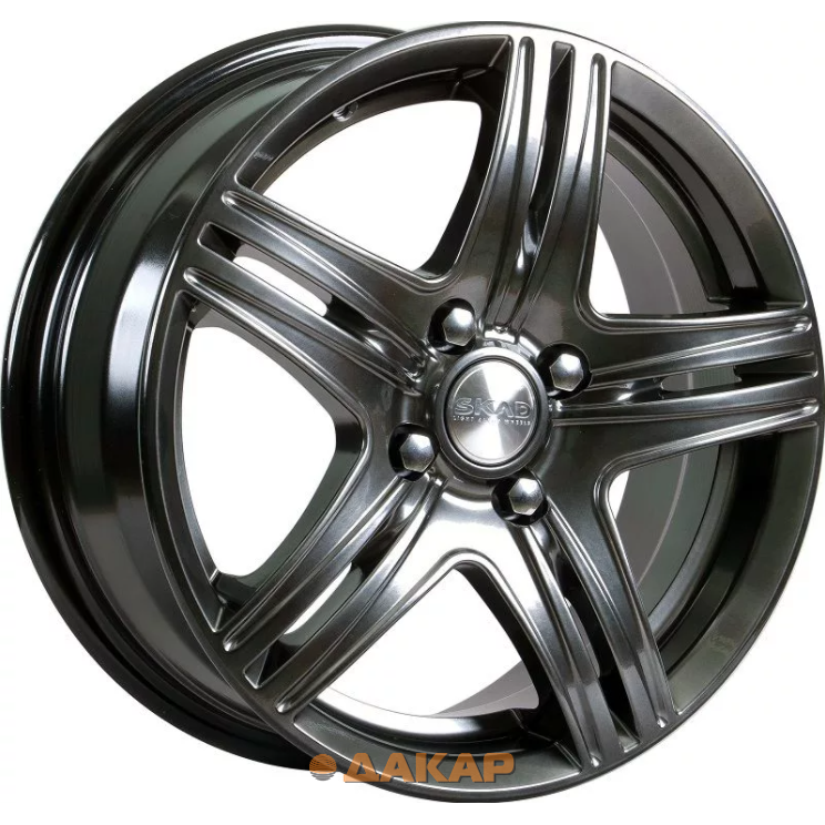диски Скад Сити 6x15 5*112 ET47 DIA57.1 Черный матовый Литой
