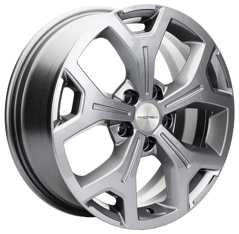диски Khomen KHW 1710 7x17 5*114.3 ET37 DIA66.6 Gray Литой