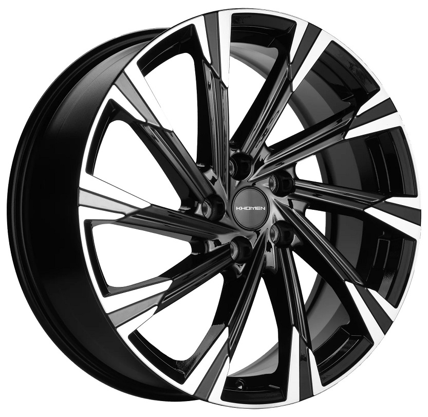 диски Диск литой Khomen Wheels KHW-1901 (Chery Tiggo 7Pro) BLACK-FP 7.5j-19 5x108 ET33 DIA60.1