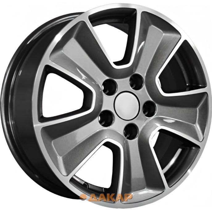 диски Khomen KHW 1601 6.5x16 5*114.3 ET43 DIA67.1 Gray-FP Литой