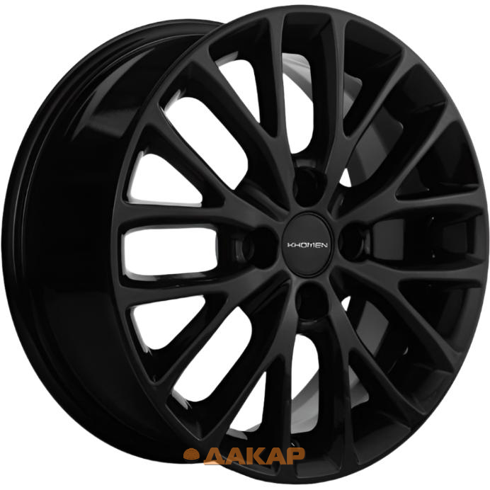 диски Khomen KHW 1506 6x15 4*100 ET37 DIA60.1 Black Литой