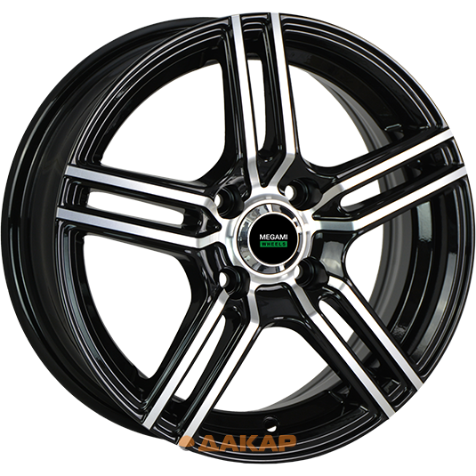 диски Megami MGM-1 5.5x14 4*100 ET35 DIA67.1 BKF Литой