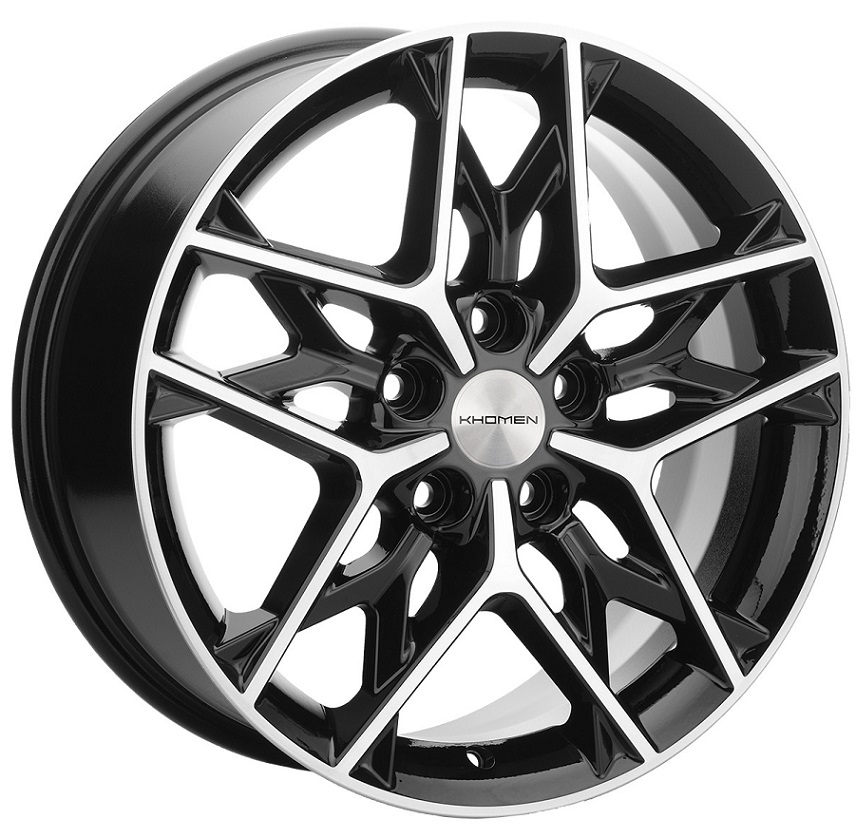 диски Диск литой Khomen Wheels KHW-1709 (ZV Kia K5) Black-FP 7j-17 5*114.3 ET48 DIA67.1