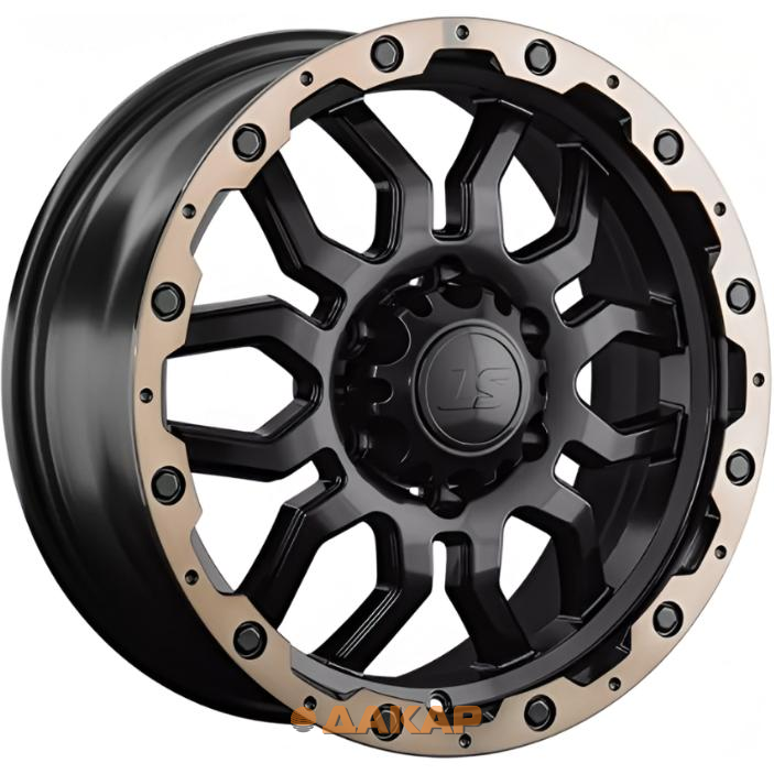 диски LS 1285 7.5x17 6*139.7 ET38 DIA67.1 BKS+BZSL Литой