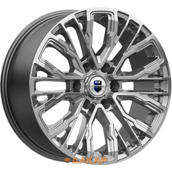 диски K&K Кортес 8.5x19 6*139.7 ET36 DIA100.1 Дарк платинум Литой