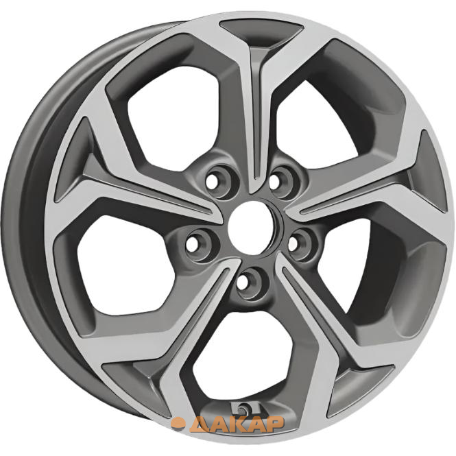 диски Khomen KHW 1606 6.5x16 5*114.3 ET43 DIA67.1 Gray-FP Литой