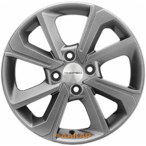 диски Khomen KHW 1501 6x15 4*100 ET46 DIA54.1 G-Silver Литой