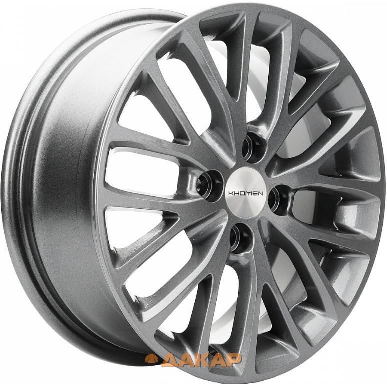 диски Khomen KHW 1506 6x15 4*100 ET48 DIA54.1 Gray Литой