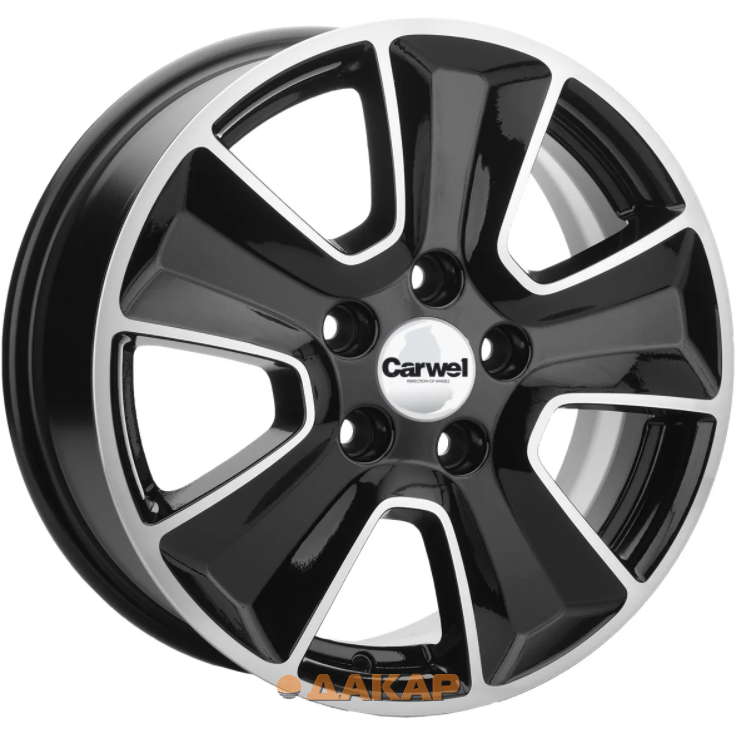 диски Khomen KHW 1601 6.5x16 5*114.3 ET46 DIA67.1 Black-FP Литой