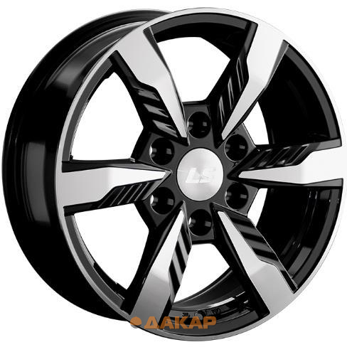 диски LS 1301 7.5x17 6*139.7 ET36 DIA100.1 BKF Литой