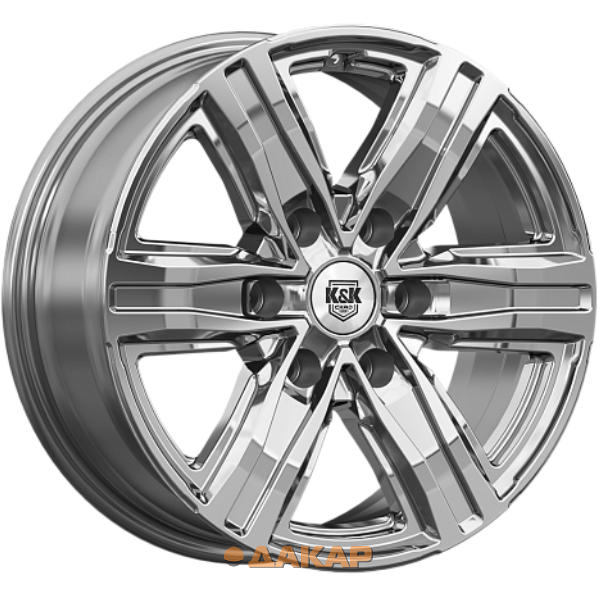 диски K&K R8 7.5x17 6*139.7 ET45 DIA92.5 Дарк платинум Литой