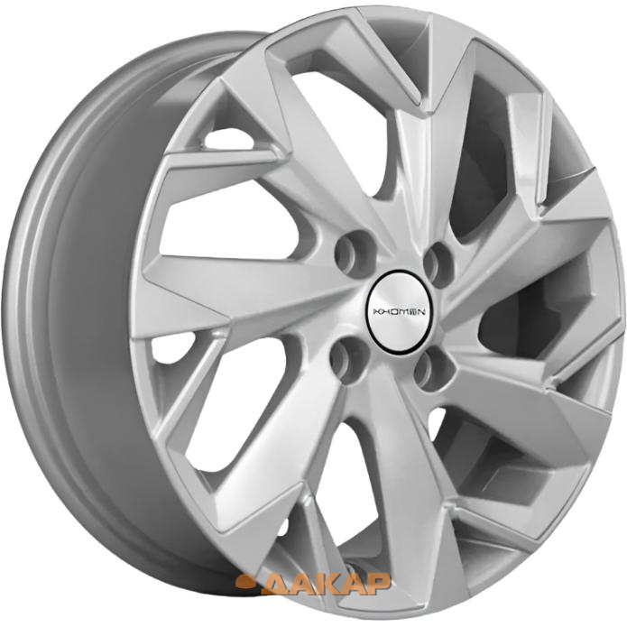 диски Khomen KHW 1508 6x15 4*100 ET46 DIA54.1 F-Silver Литой