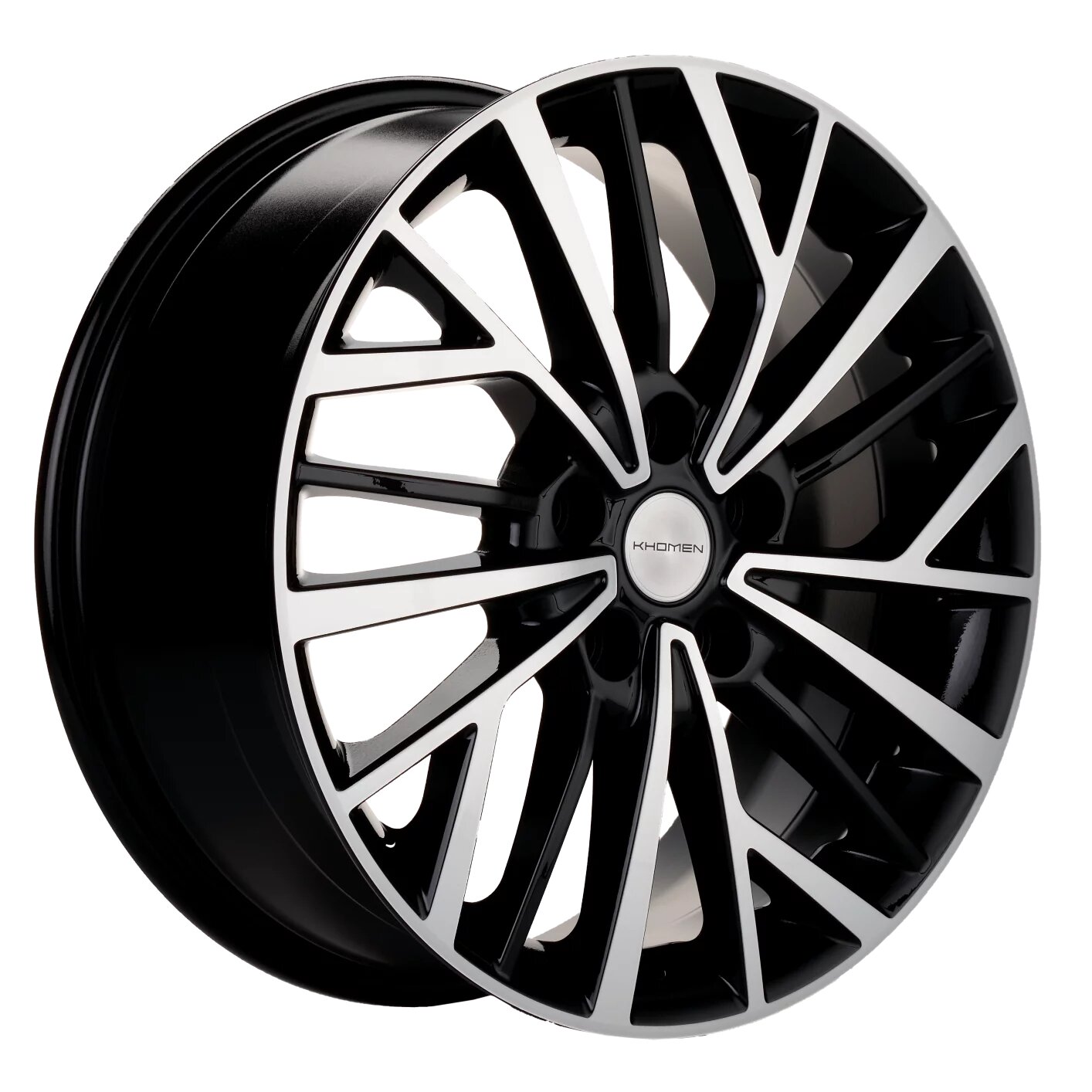 диски Диск литой Khomen Wheels BLACK-FP KHW-1717 7j-17 5x114.3 ET43.5 DIA67.1