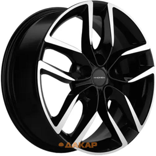 диски Khomen KHW 1708 6.5x17 5*114.3 ET45 DIA66.1 Black-FP Литой