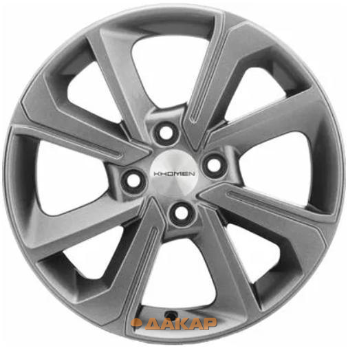 диски Khomen KHW 1501 6x15 4*100 ET48 DIA54.1 G-Silver Литой