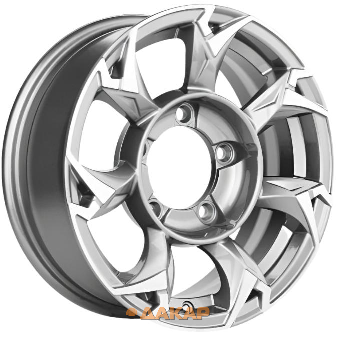 диски Khomen KHW 1505 5.5x15 5*139.7 ET5 DIA108.1 F-Silver-FP Литой
