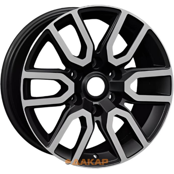 диски Khomen KHW 1723 8x17 6*139.7 ET38 DIA67.1 Black-FP Литой