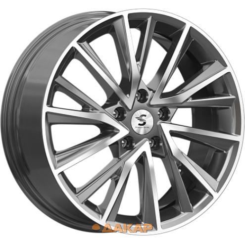 диски Скад КР010 7.5x18 5*114.3 ET39 DIA60.1 Diamond gloss graphite Литой