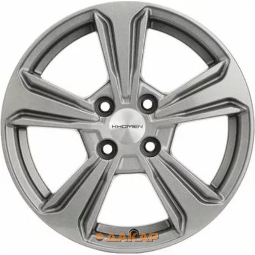 диски Khomen KHW 1502 6x15 4*100 ET50 DIA60.1 G-Silver Литой
