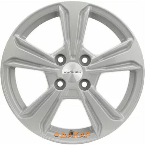 диски Khomen KHW 1502 6x15 4*100 ET45 DIA56.6 F-Silver Литой