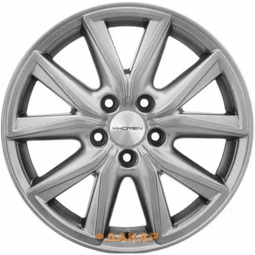 диски Khomen KHW 1706 7x17 5*114.3 ET39 DIA60.1 G-Silver Литой