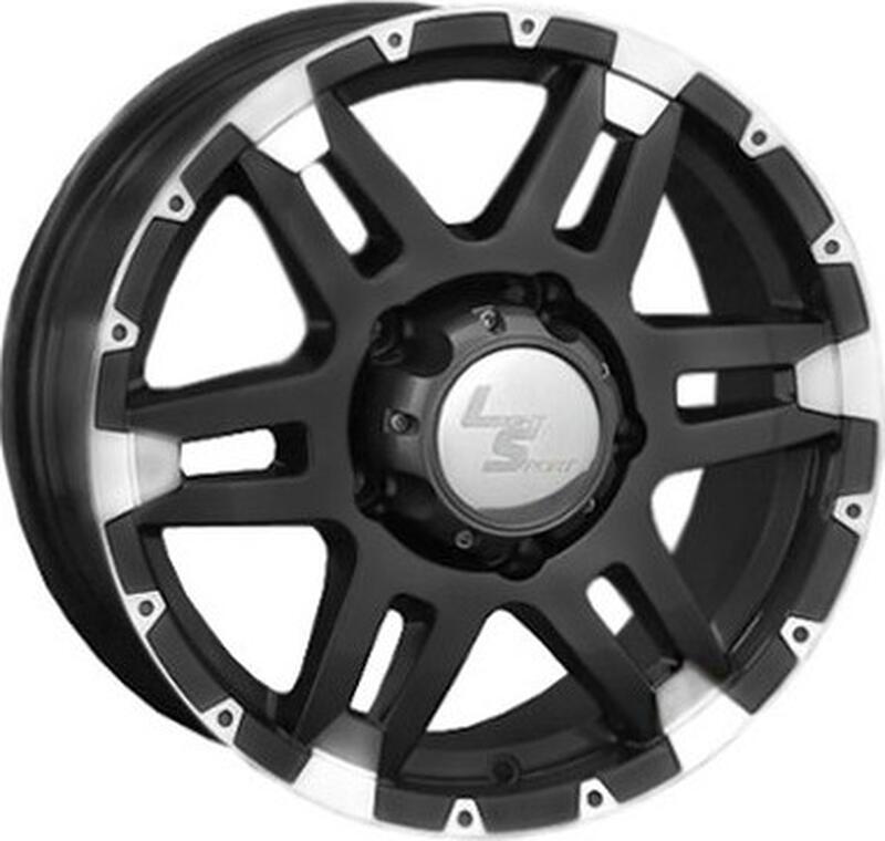 диски LS 212 7x16 6*139.7 ET46 DIA67.1 BKF Литой
