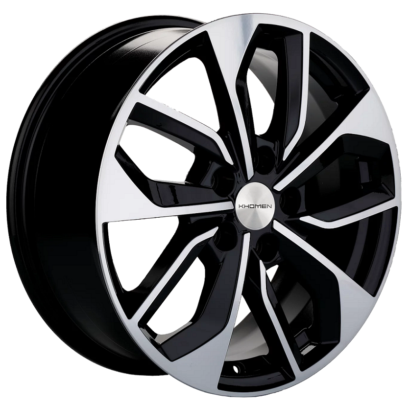 диски Диск литой Khomen Wheels KHW-1703 (ZV A4) Black-FP 7j-17 5*112 et46 dia66.6