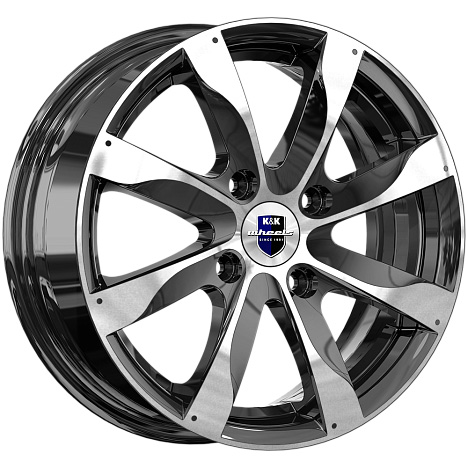 диски Диск литой КиК Джемини (KC-617-00) Алмаз черный 6.0j-15 4x98 ET35 DIA67.1