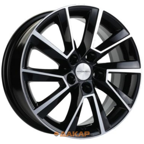 диски Khomen KHW 1507 6x15 5*100 ET37 DIA54.1 Black-FP Литой
