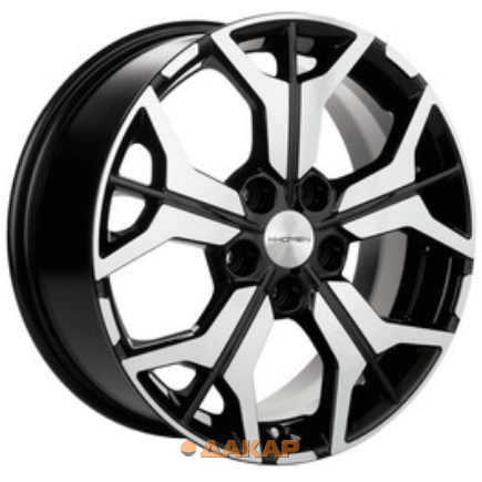 диски Khomen KHW 1715 7x17 5*114.3 ET50 DIA67.1 Black-FP Литой