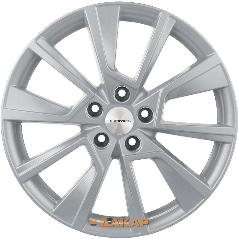 диски Khomen KHW 1802 7x18 5*114.3 ET50 DIA67.1 F-Silver Литой