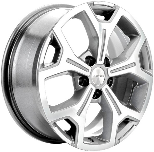 диски Khomen KHW 1710 7x17 5*114.3 ET37 DIA66.6 F-Silver-FP Литой