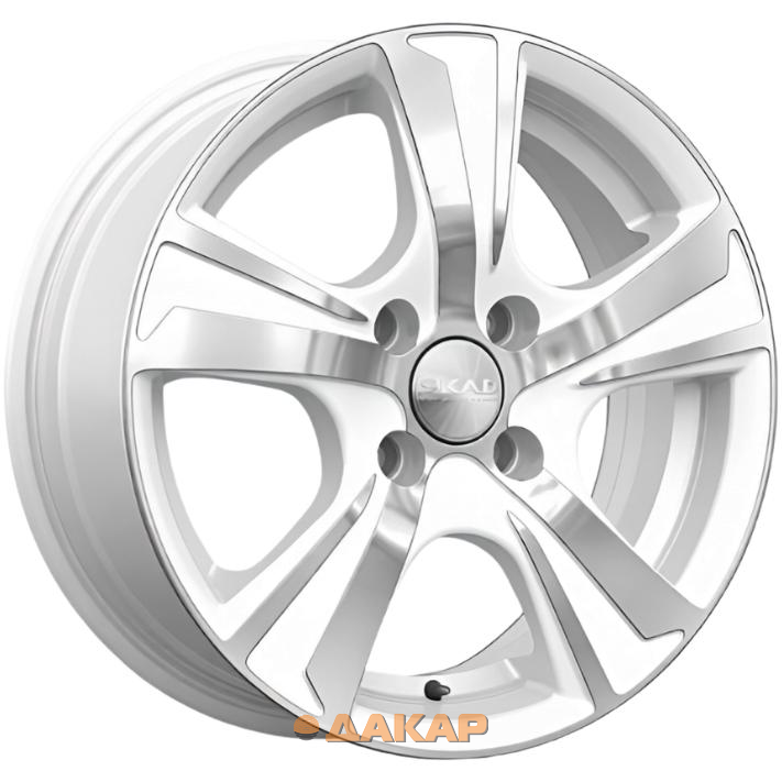диски Скад Крит 5.5x14 4*100 ET38 DIA67.1 Алмаз белый Литой