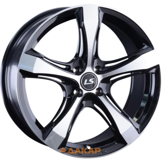 диски LS 1053 7.5x17 4*100 ET40 DIA60.1 BKF Литой