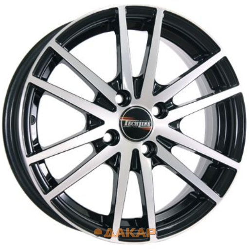 диски Tech Line 535 6x15 5*100 ET45 DIA57.1 BFP Литой