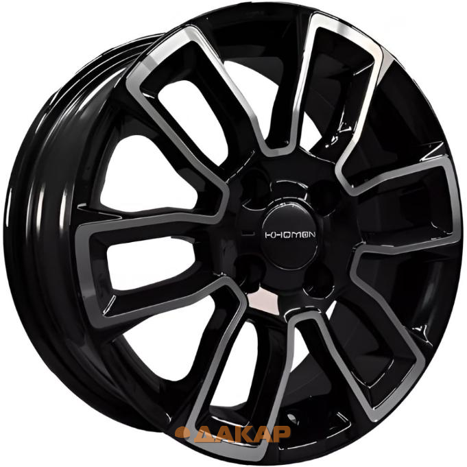 диски Khomen KHW 1406 5.5x14 4*100 ET46 DIA54.1 Black-FP Литой