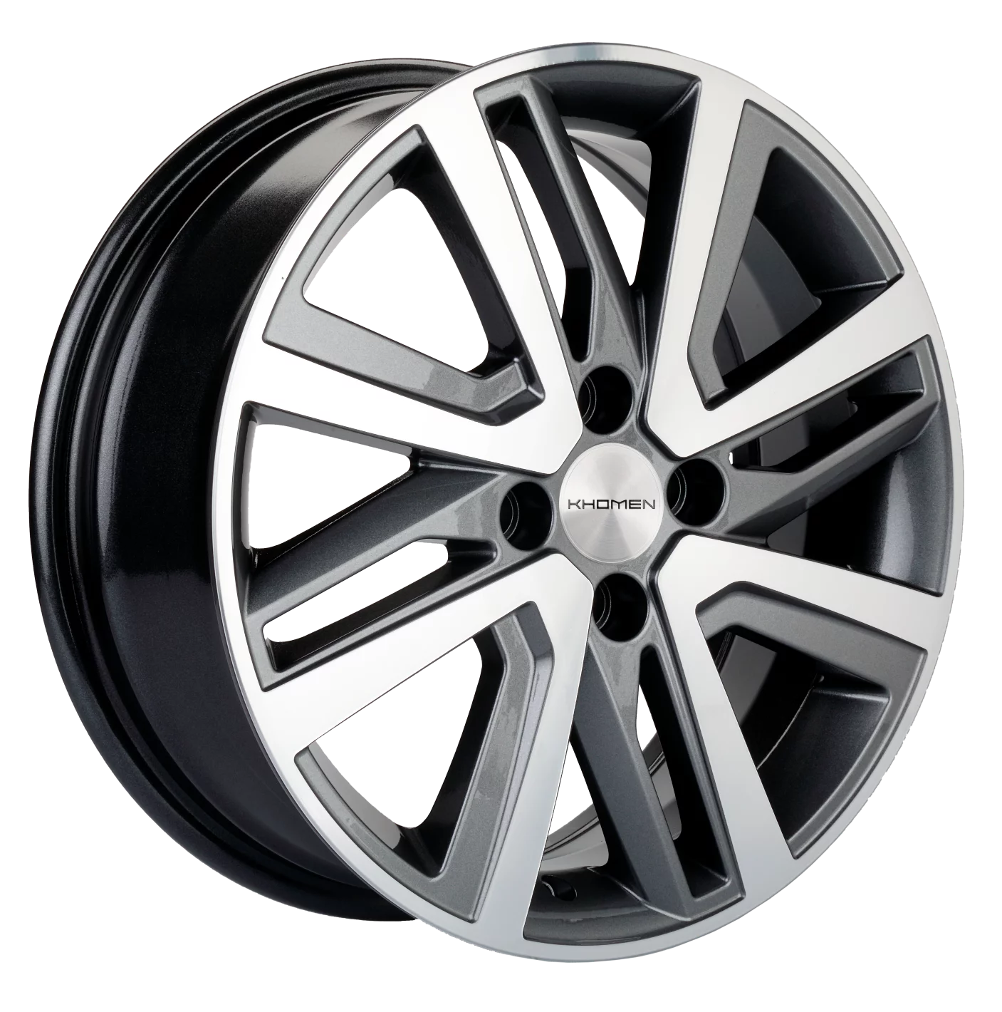 диски Диск литой Khomen Wheels KHW-1609 16_Rio I/Solaris I) GRAY-FP 6j-16 4x100 ET48 DIA54.1