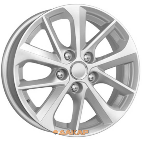 диски Khomen KHW 1611 6.5x16 5*114.3 ET45 DIA67.1 Silver-FP Литой