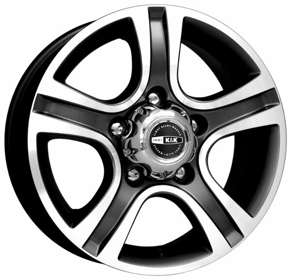 диски K&K Талисман-Мега 7x16 5*139.7 ET35 DIA110.1 Алмаз черный Литой