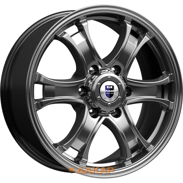 диски K&K Балеар 7.5x18 6*127 ET38 DIA77.8 Дарк платинум Литой