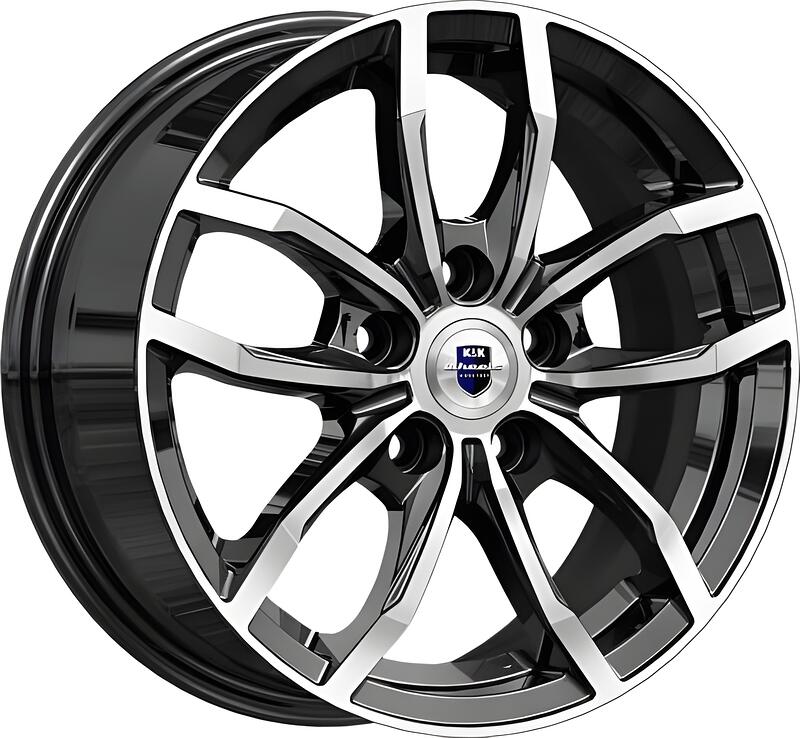 диски Диск литой КиК Фрост КС-1048-01 Алмаз черный 6.5j-15 5x100 ET38 DIA57.1