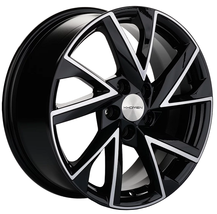 диски Khomen KHW 1714 7x17 5*110 ET46 DIA63.3 Black-FP Литой