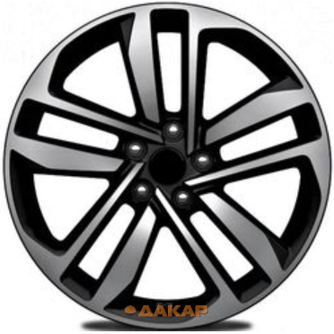 диски Khomen KHW 1612 6.5x16 5*100 ET39 DIA57.1 Black-FP Литой