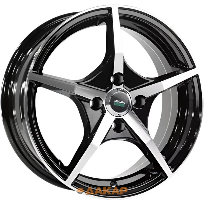 диски Megami MGM-19 6x15 4*100 ET50 DIA60.1 BKF Литой