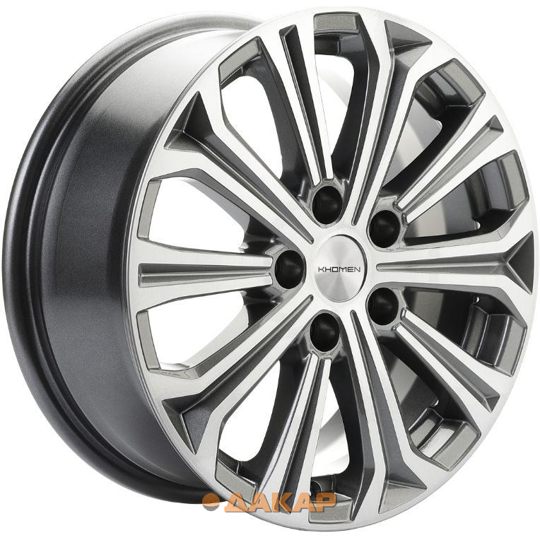 диски Khomen KHW 1610 6.5x16 5*115 ET41 DIA70.1 Gray-FP Литой