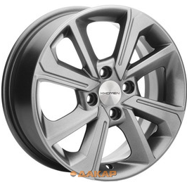 диски Khomen KHW 1501 6x15 4*100 ET50 DIA60.1 Gray Литой