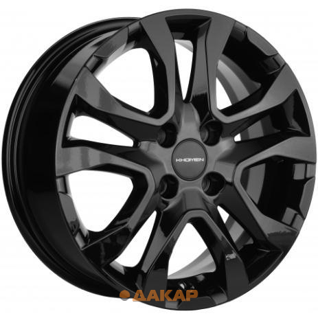 диски Khomen KHW 1503 6x15 4*100 ET46 DIA54.1 Black Литой