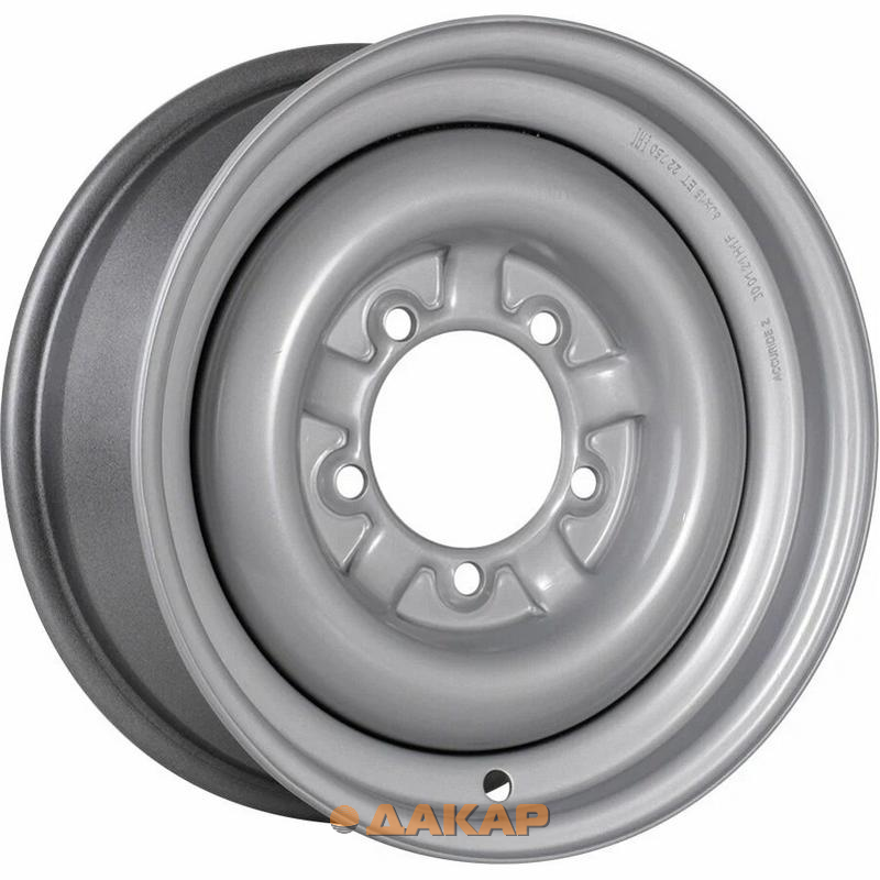 диски Accuride УАЗ-450 6x15 5*139.7 ET22 DIA108.6 Silver Штампованный