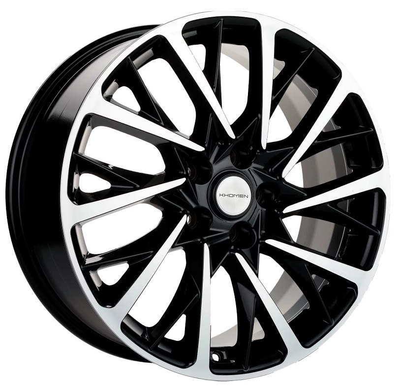 диски Диск литой Khomen Wheels KHW-1804 ( 18_  ZV Москвич 3 ) BLACK-FP 7.5j-18 5x108 ET40 DIA54.1