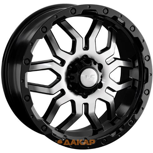 диски LS 1285 7x16 5*139.7 ET35 DIA98.5 BKF Литой